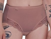Figi MAJTKI damskie Wysokie SLOGGI Romance Maxi Z KORONKĄ Gładkie 52 Sloggi
