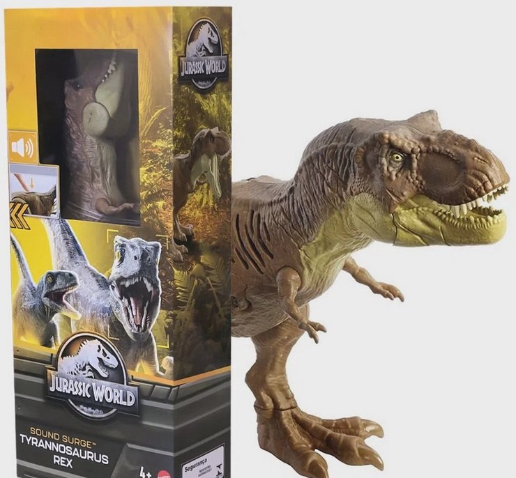 Mattel Figurka 30Cm T Rex Trex T-Rex Z Dźwiękiem Tyranozaur Jurassic World