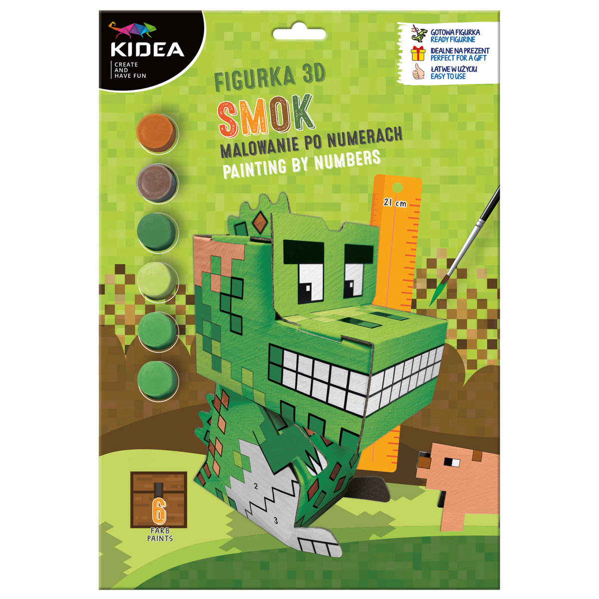 Фото - Інші іграшки SMOK Figurka 3D malowanie po numerach Game  Kidea 