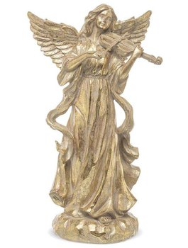 Figurka Anioł ze skrzypcami złoty 30,5x17x11,5 cm - ART-POL
