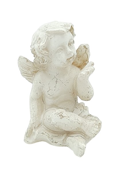 Zdjęcia - Figurka / świecznik Figurka ceramiczna aniołek dekoracja prezent upominek