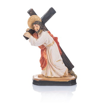 Figurka - Chrystus dźwigający krzyż - 12 cm - Inny producent