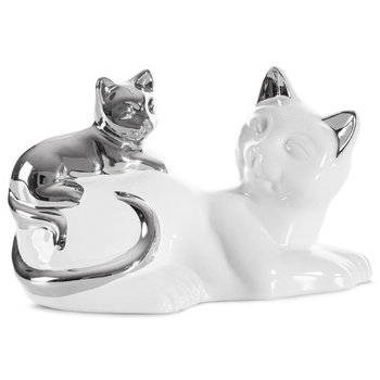 Figurka Dekoracyjna Cat 20X11X12Cm Biały - Eurofirany