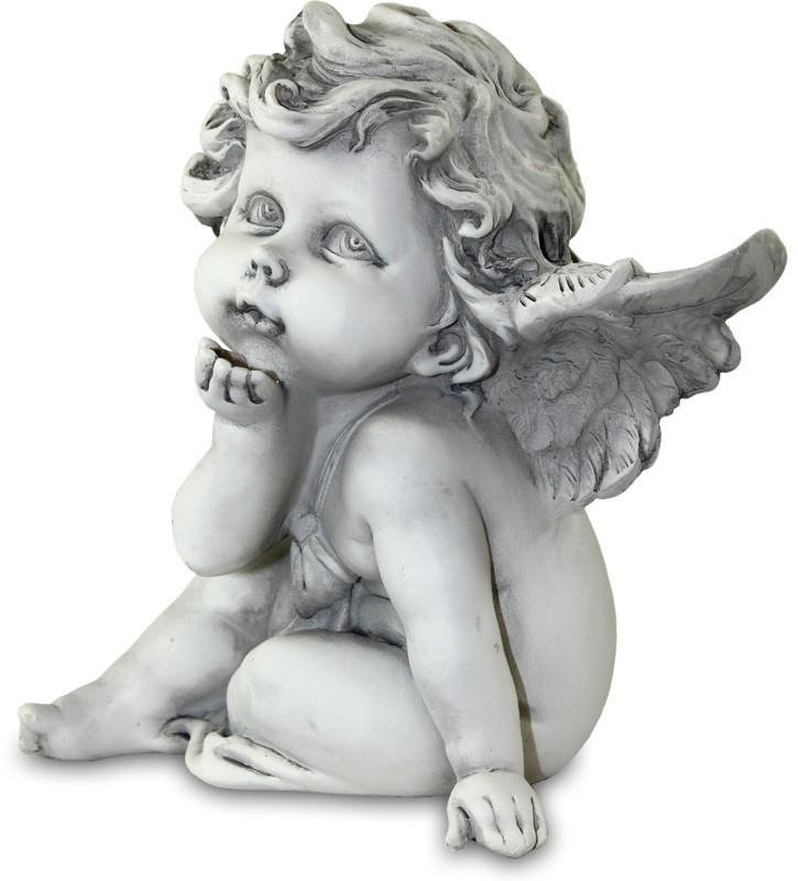 Figurka dekoracyjna Vivien Anioł, 15x11x15 cm