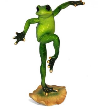 Figurka dekoracyjna Żaba, 12x19,5 cm - Pigmejka