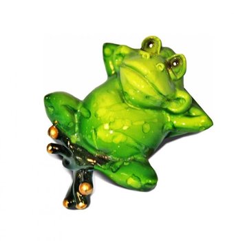 Figurka dekoracyjna Żaba, 6x3,5 cm - Pigmejka