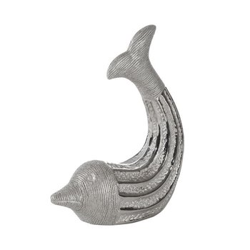 Figurka Delfin PATO 14X6X17 srebrny - Eurofirany