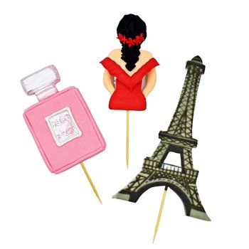 Figurka Dziewczyny Na Tort Mery Paryż Perfumy Toppery - Inna marka