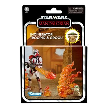 Figurka F5574 Star Wars: The Mandalorian Vintage Collection Incinerator Trooper & Grogu 10 Cm - Hasbro