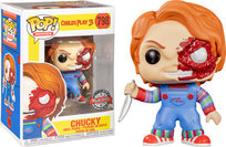 figurka funko pop! child ́s play (exc) chucky half (bd) 9 cm