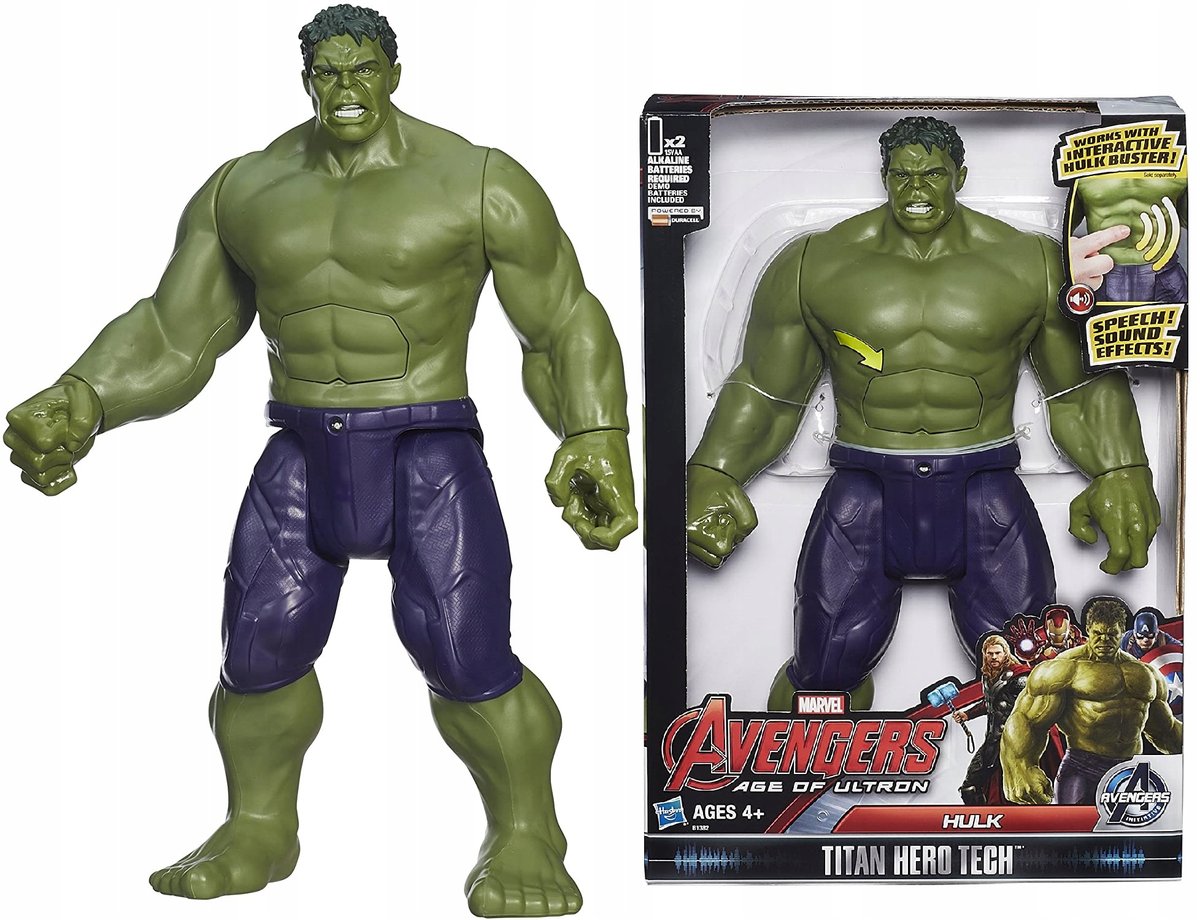Figurka HULK z dźwiękami INTERAKTYWNA HASBRO model: B1382 seria TITAN HERO