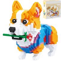 Figurka Klocki Konstrukcyjne Pies Corgi Piesek Zabawka Dla Dzieci 997 Ele