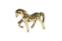 Figurka Koń Mosiądz Kolor Stare Złoto Mała
