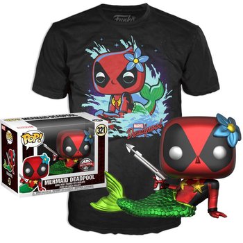 Figurka + koszulka Funko POP! Marvel Deadpool Mermaid XL - Funko