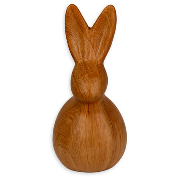 Figurka Królik, Easter, Wzór Drewna, Ceramiczny - Empik