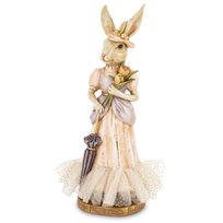Figurka Królik Lady Z Tulipanami 29Cm Inna marka