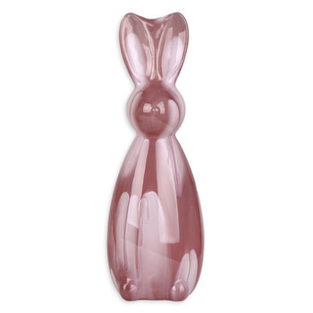 Figurka Królik Szklany, Easter, Różowy, 25x8 cm - Empik