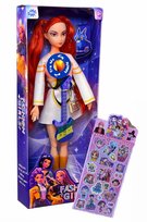 Figurka lalka KPop Demon Hunters – Mira + naklejki | muzyczna | świeci | z akcesoriami