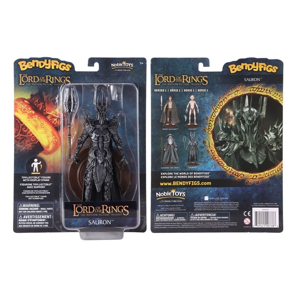 Zdjęcia - Figurka / zabawka transformująca Noble Collection Figurka Lord Of The Rings Bendyfigs Bendable Sauron 19 Cm 