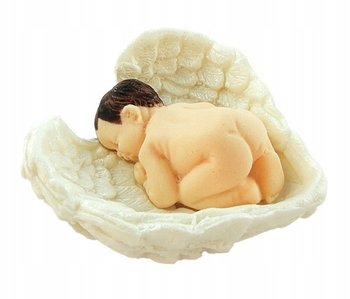 Figurka na tort bobas anioł ozdoby na tort dekoracje urodzinowe chrzest - Elhandel