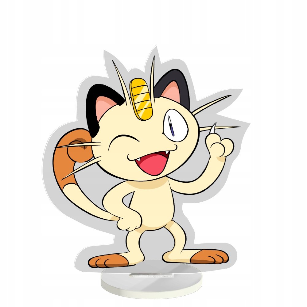 Figurka Pokemon Meowth Kot Kolekcjonerska 15 cm - Plexido | Sklep EMPIK.COM