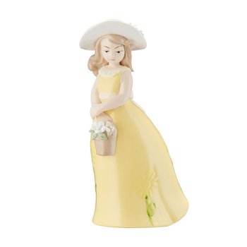 Figurka Porcelanowa Dziewczynka W Żółtej Sukni 18 cm Claudia VILLA ITALIA - VILLA ITALIA