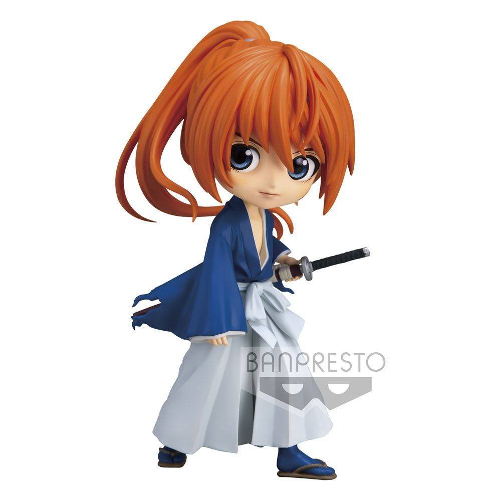 Banpresto Figura Rurouni Kenshin Battousai Himura Ver A Q Posket – 14 Cm, PVC, Edición Limitada Para Coleccionistas De Anime