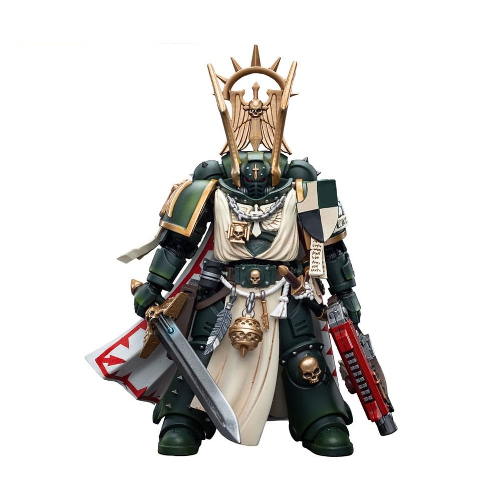 Фото - Фігурки / трансформери Joy Toy Figurka Warhammer 40k 1/18 Space Marines  - Master Lazarus (Dark Angels)