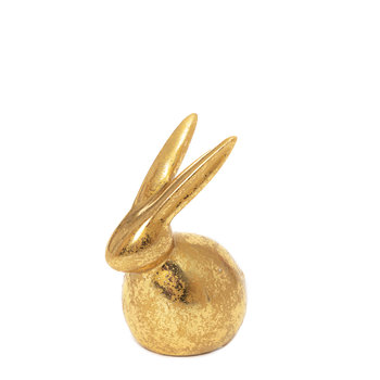 Figurka wielkanocna DESO złoty zając 13 cm HOMLA - Homla