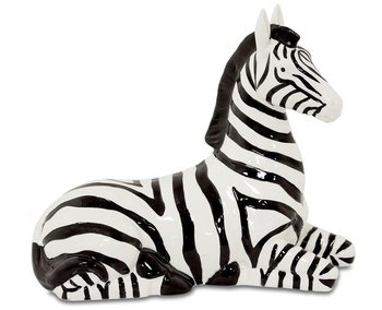 Figurka Zebra, biała, 18x22x9 cm - Pigmejka