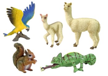 Figurka Zwierzęta Zestaw Papug - LEANToys