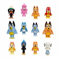FIGURKI BLUEY Z RODZINĄ BLUE CAŁY ZESTAW 12 SZTUK pieski happy dog