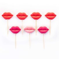 Figurki Cukrowe Pocałunki Usta Na Tort