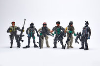 Figurki Swat Żołnierze 6 Szt Armia Ruchome Figurki Wojsko Counter Strike