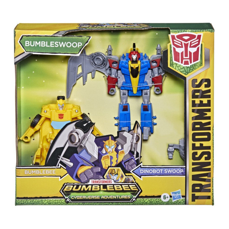 Фото - Фігурки / трансформери Hasbro Figurki Transformers Cyberverse Dino Combiner Bumblebee 