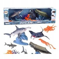 FIGURKI ZWIERZĘTA MORSKIE RUCHOME ELEMENTY [FIGURKA]