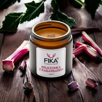 FIKA Candles - Świeca sojowa - Kruszonka z Rabarbarem - 120 ml - Inny producent