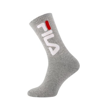 Fila, Skarpety sportowe, Tennis plain socks 2-pack, F9598, szare, rozmiar 39/42 - Fila