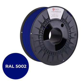 Filament do drukarki 3D C-TECH PREMIUM LINE, PLA, RAL5002, 1,75mm, 1kg, Ultramarine blue - C-TECH