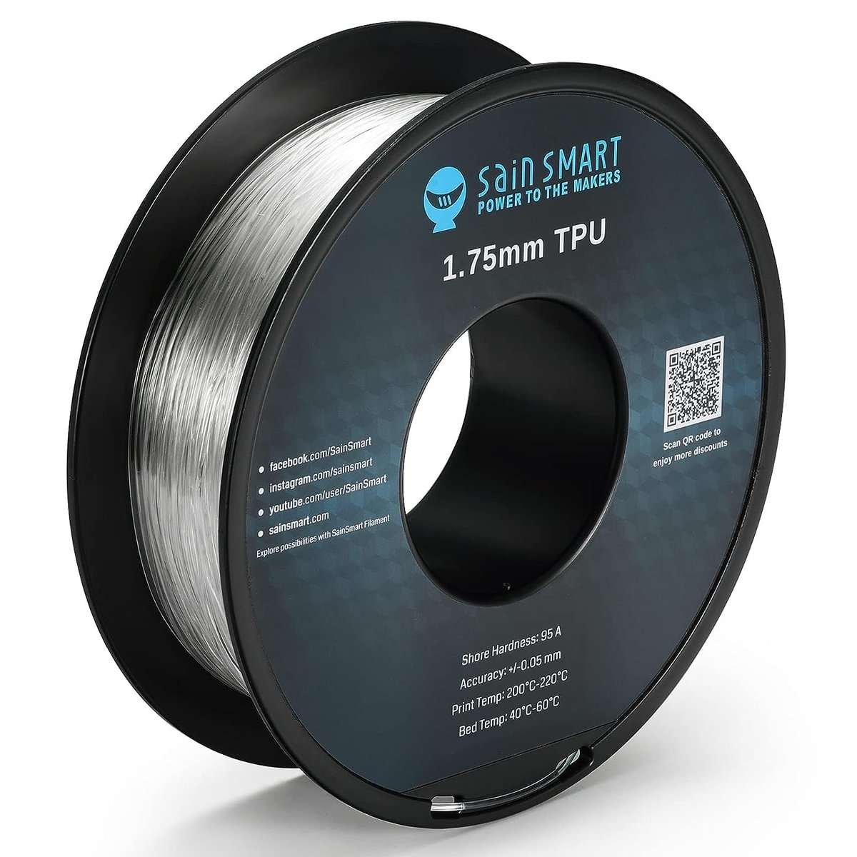 Filament do drukarki 3D SainSmart TPU 1,75 mm AH8053 - SainSmart ...