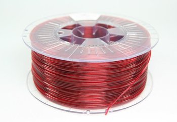 Filament do drukarki 3D SPECTRUM PET-G, czerwony przezroczysty, 1.75 mm - Spectrum Filaments