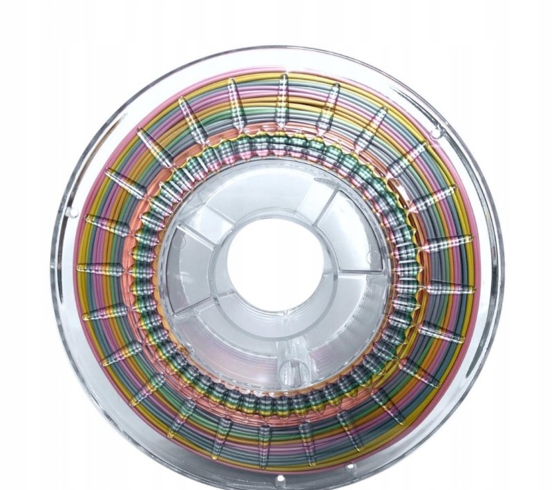 Фото - Пластик для 3D друку Rosa3D Filament Rainbow Silk  1,75Mm 800G 