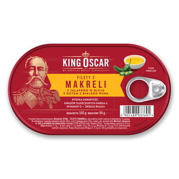 Filety Z Makreli Z Jalapeno W Oleju Z Octem Z Białego Wina 160G King Oscar - M&C