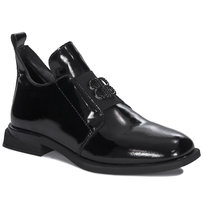 Filippo Botki damskie skórzane lakierowane czarne-38