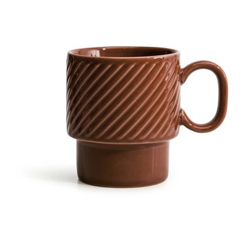 Filiżanka ceramiczna z uchem (brązowa) Coffee Sagaform - Sagaform