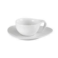 Filiżanka Do Espresso 60 Ml Biała Porcelana Ze Spodkiem Time DUKA DUKA