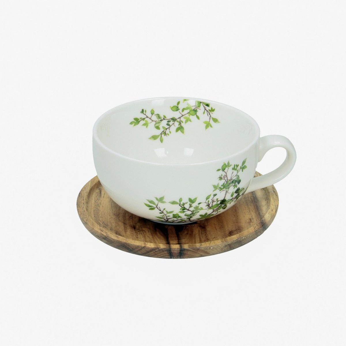 Filiżanka ze spodkiem Natura, 13,5x13,5x8 cm, 250 ml