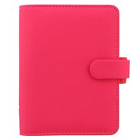 Lederlook Planner Filofax Nachfüllbares Notizbuch Saffiano Metallic A5 - Filofax Saffiano Blush Agenda