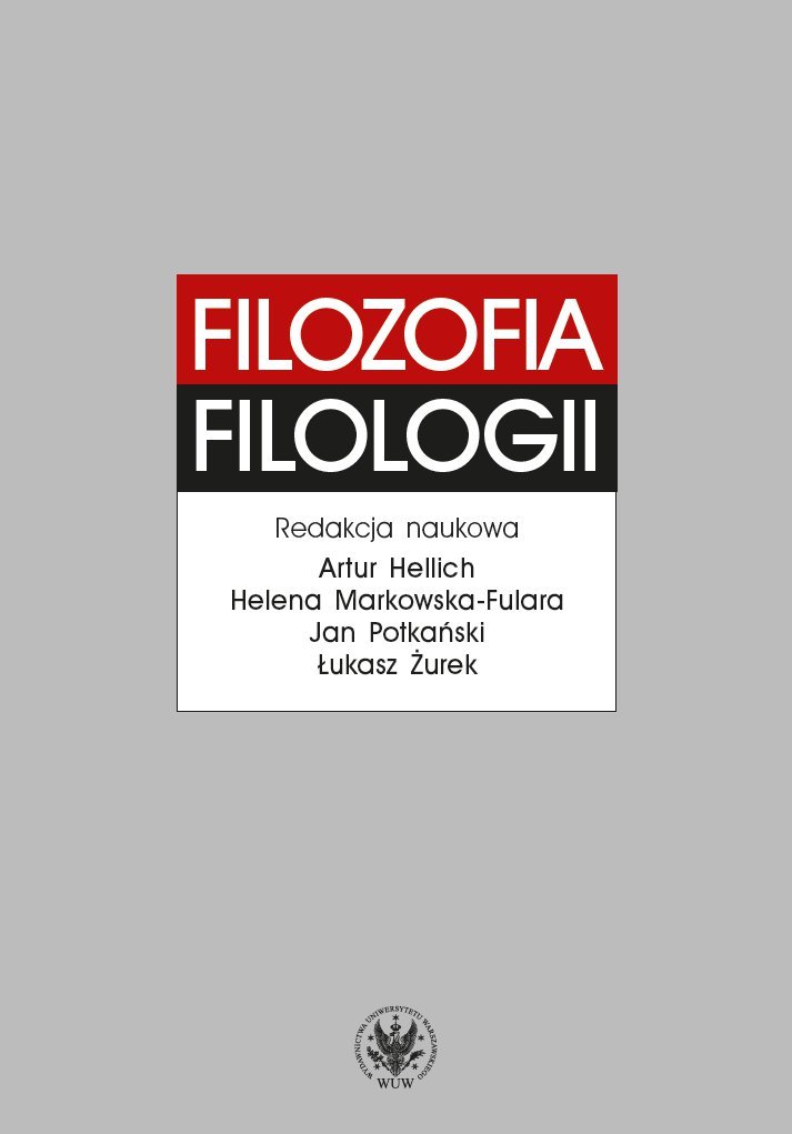 Filozofia filologii - ebook PDF