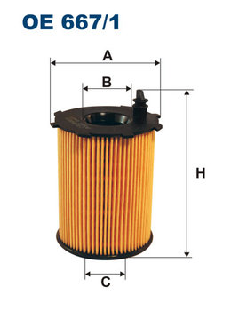 Filtr oleju Filtron OE 667/1 - brak  danych